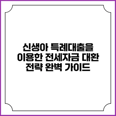신생아 특례대출을 이용한 전세자금 대환 전략 완벽 가이드